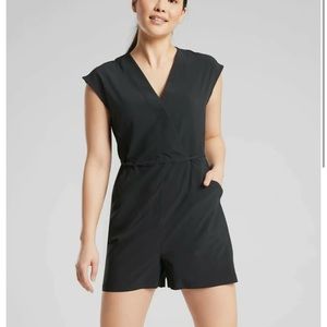 NWOT Athleta Marlow Romper-Black size L